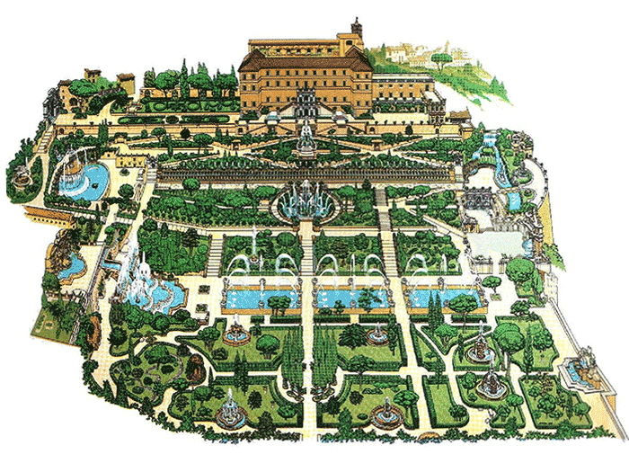 Mappa di Villa D'Este