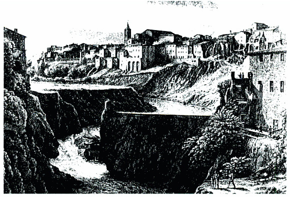 incisione del 16 novembre 1826 di tivoli